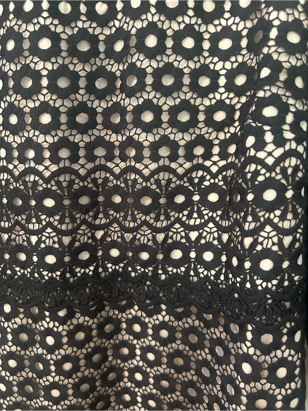 J Crew Bell Sleeve Daisy Dress Black Overlay Nude Lining Size 12